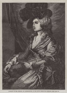 Retrato de la Sra. Siddons, en el Museo de South Kensington de Thomas Gainsborough